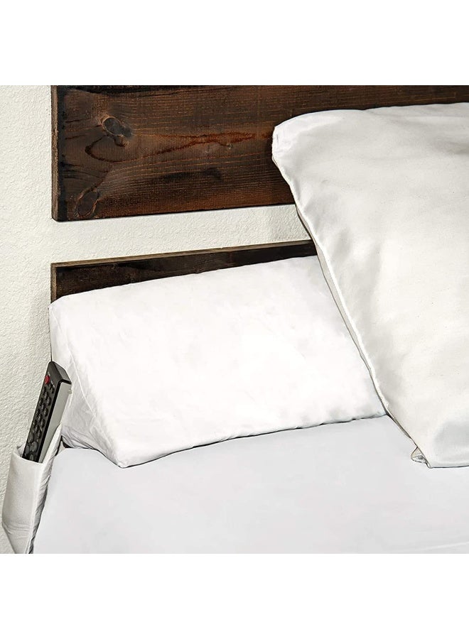 SnugStop The Original Bed Wedge | Gap Filler Between Your Headboard and Mattress | Triangle Pillow Wedge | Headboard Gap Filler | Anti-Slip Mattress | Don't Lose Your Pillow (Queen) 60”L x 6”W x 6”H - Image 1